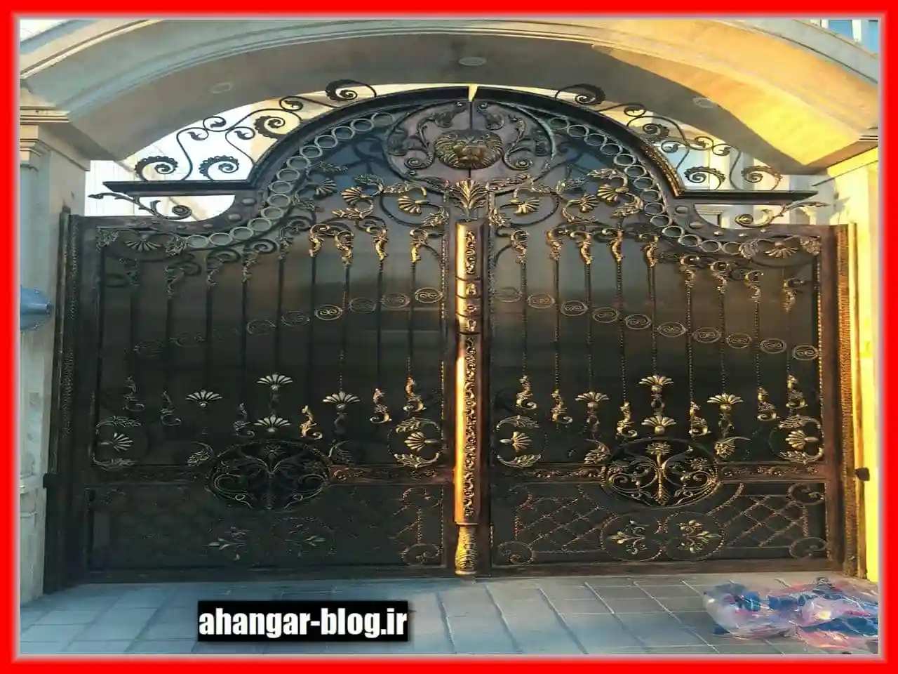 درب فرفورژه کوره کاری شده