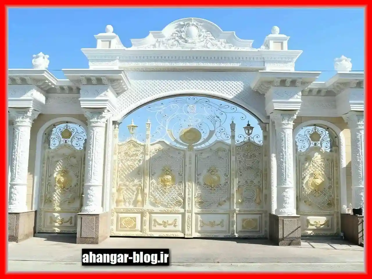 نقشه ساخت درب حیاط