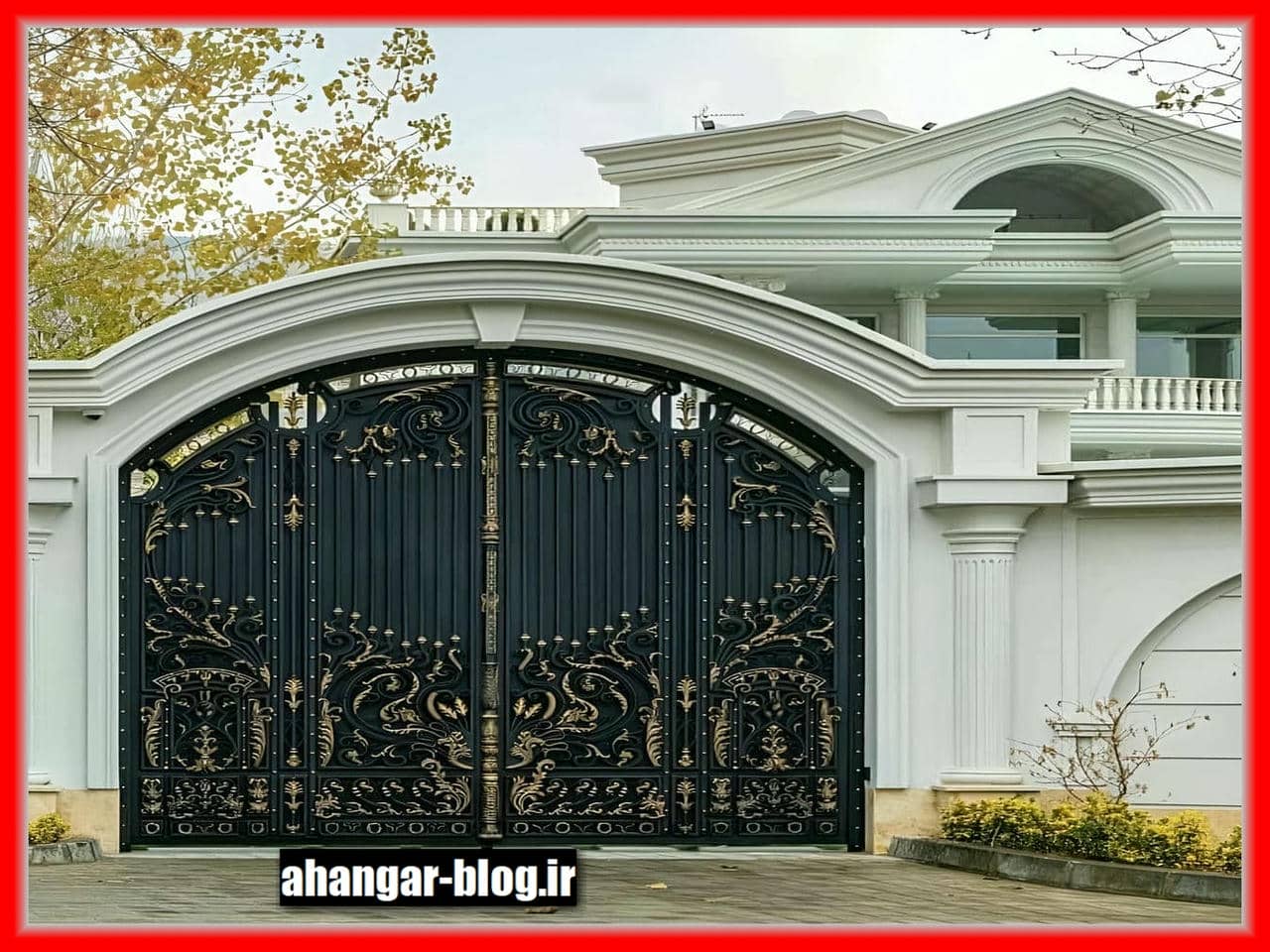 درب ویلایی فرفورژه مدرن و باکیفیت