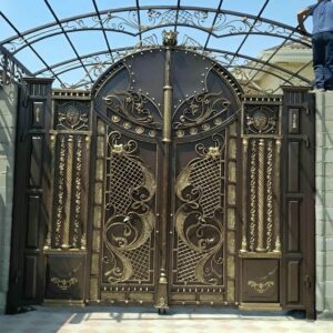 درب فرفورژه ورودی پارکینگ ساختمان