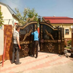 خرید درب آهنی ورودی ساختمان مدرن