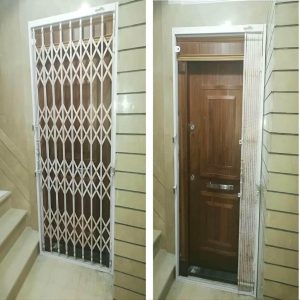 درب آکاردئونی ضدسرقت در محمودآباد