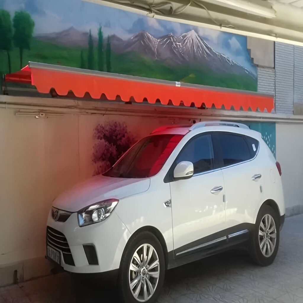 سایبان برقی در کاشان