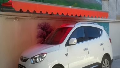 سایبان برقی در کاشان
