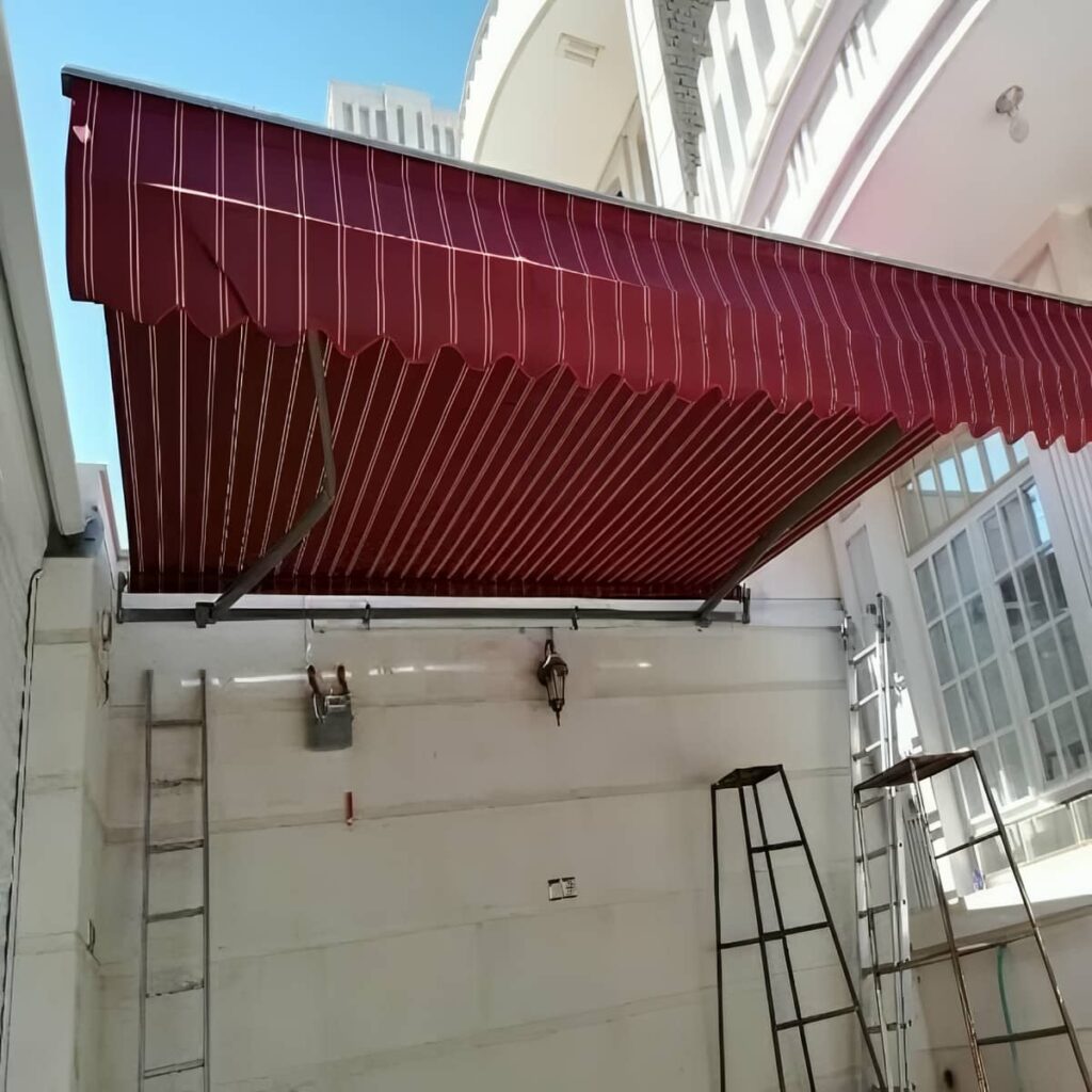 نصب سایبان برقی پارچه مقاوم در ایلام