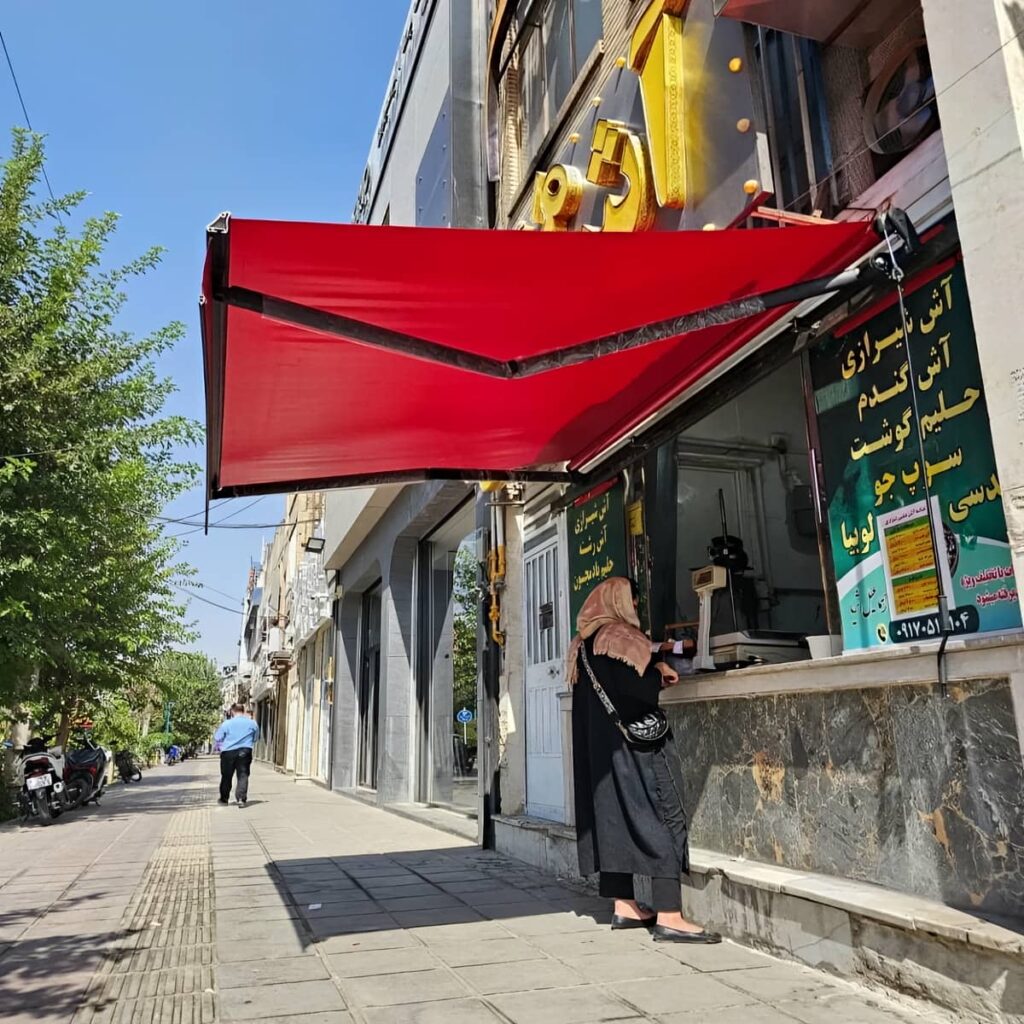 نصب سایبان برقی پارچه باکیفیت در سیرجان