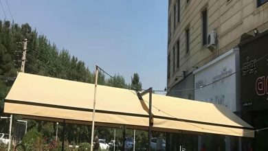 سایبان برقی در شیراز