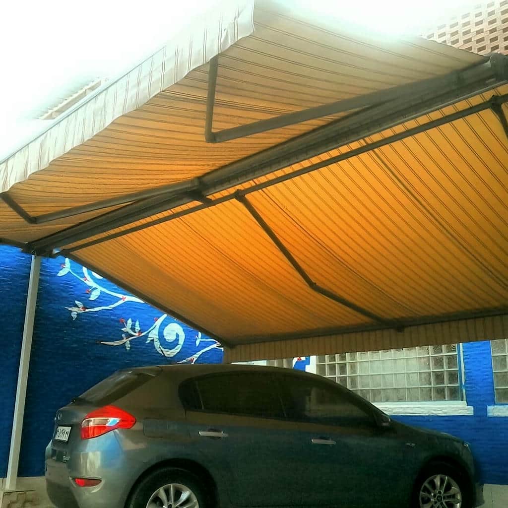 سایبان برقی در سیرجان