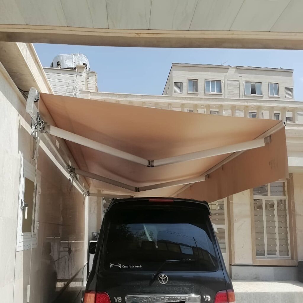نصب سایبان برقی پارچه مقاوم در محمودآباد