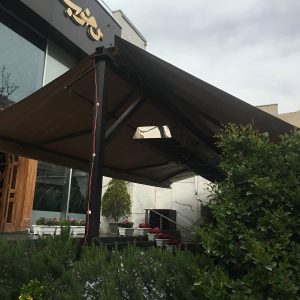 سایبان برقی در قشم