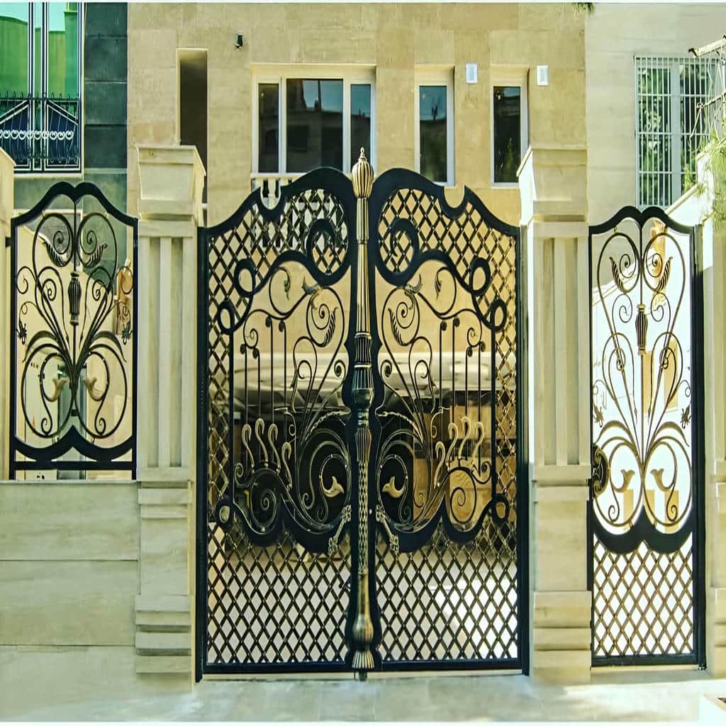 کارخانه درب حیاط ویلایی یراق استاندارد در اندیشه