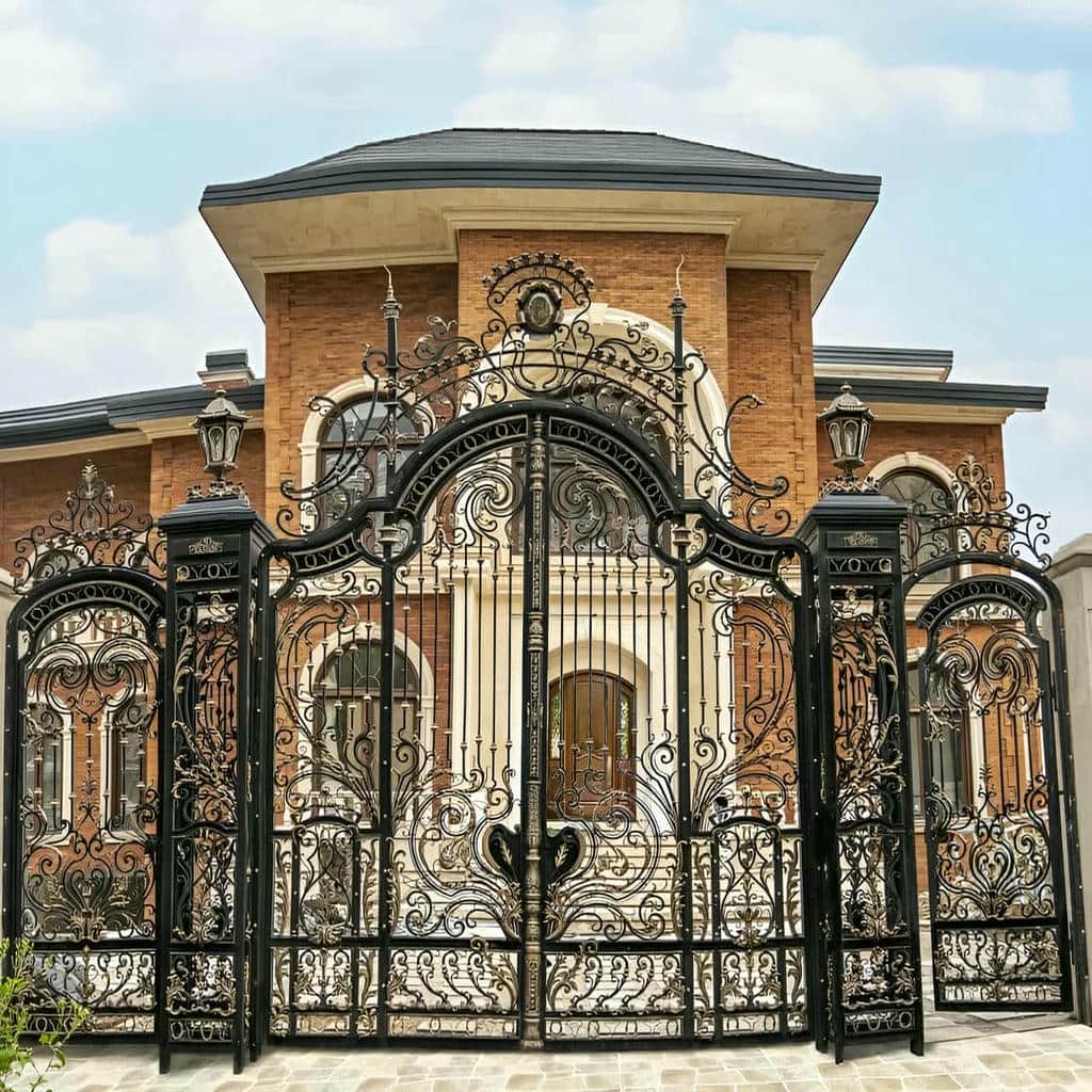 خرید درب حیاط ویلایی فرفورژه در استان مازندران