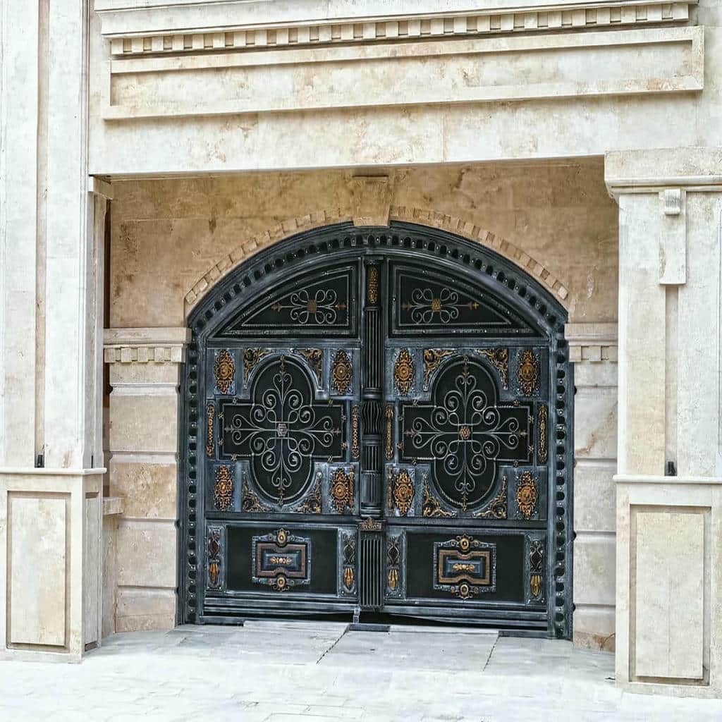 کارخانه درب حیاط ویلایی خطوط دقیق در نسیم شهر