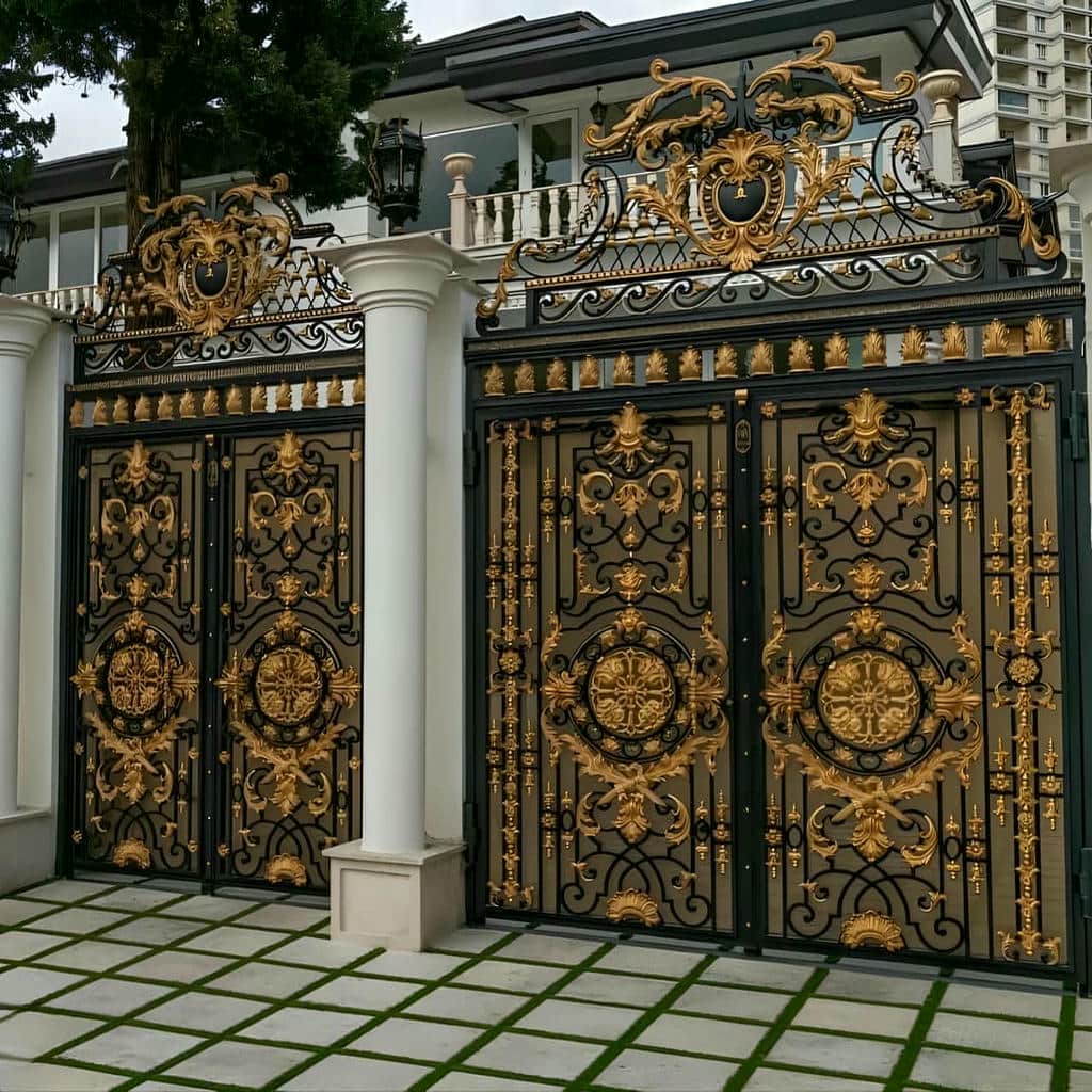 خرید درب حیاط ویلایی فرفورژه در ارومیه
