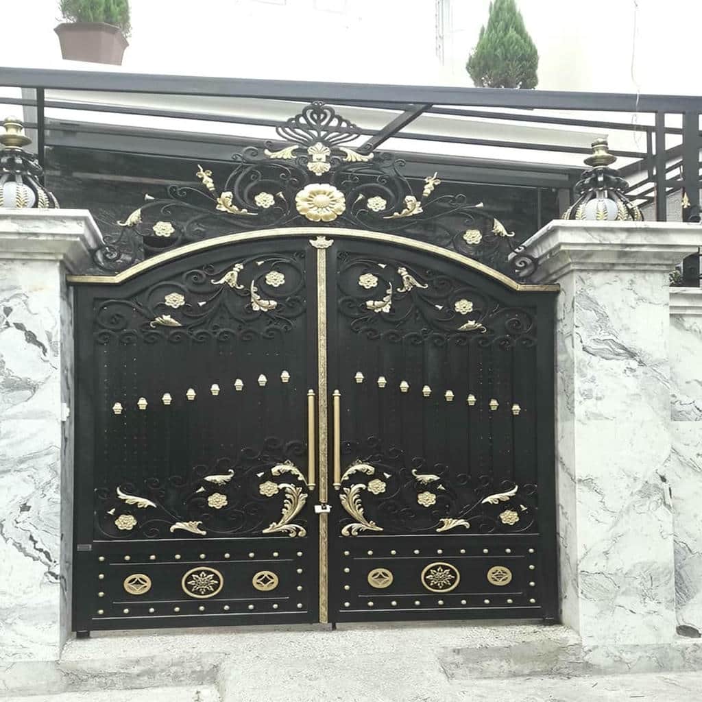 کارخانه درب حیاط ویلایی پوشش ضدزنگ در قشم
