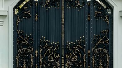 درب حیاط ویلایی در کرمانشاه