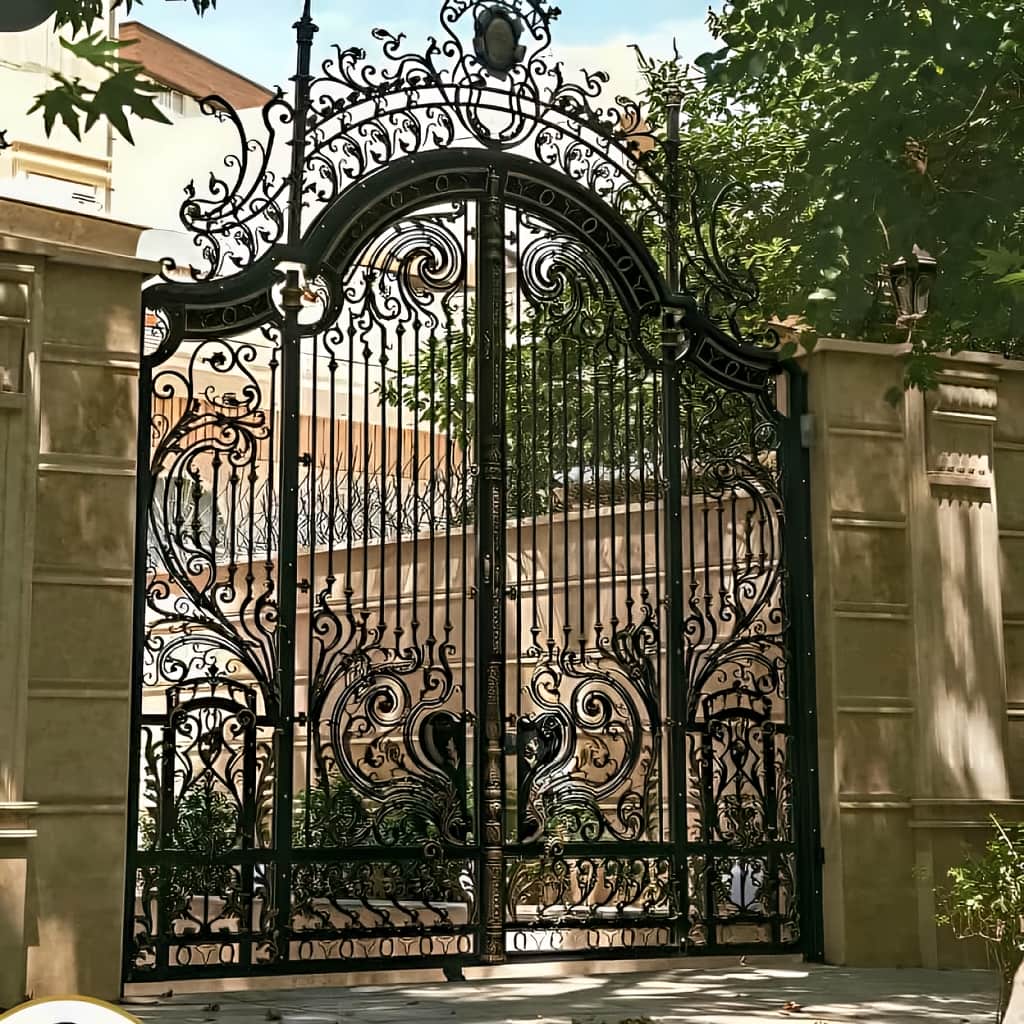 خرید درب حیاط ویلایی فرفورژه کلاسیک در ملارد