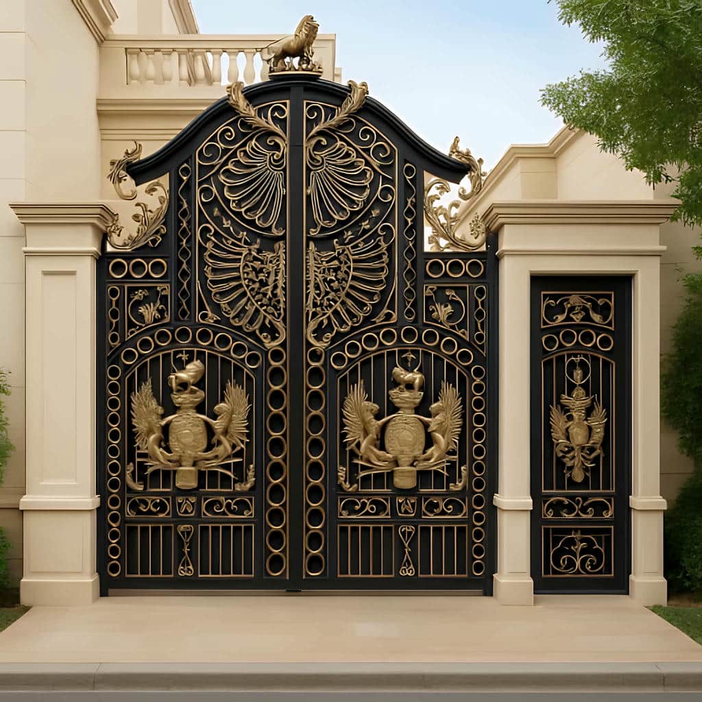 درب حیاط ویلایی در اصفهان
