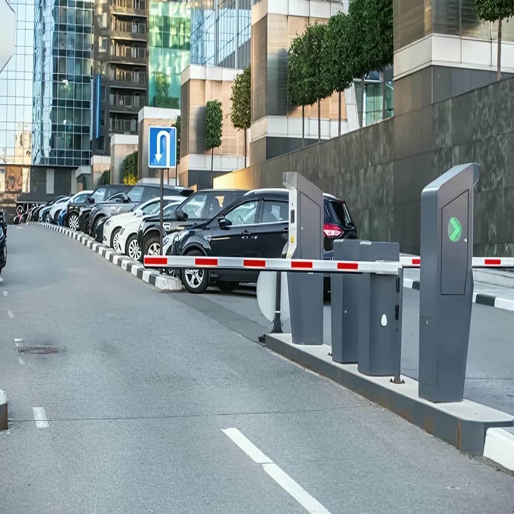 راهبند پارکینگ با پایه فلزی محکم برای محوطه صنعتی