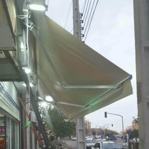 سایبان برقی مغازه با پارچه قابل شستشو برای ویترین