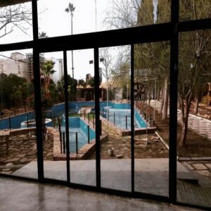 قیمت درب منحنی اتوماتیک شیشه ای