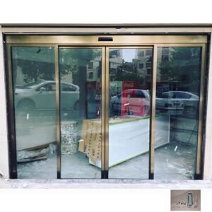 قیمت درب لولایی اتوماتیک شیشه ای