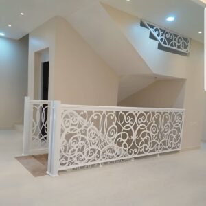 نرده سی ان سی مدرن راه پله