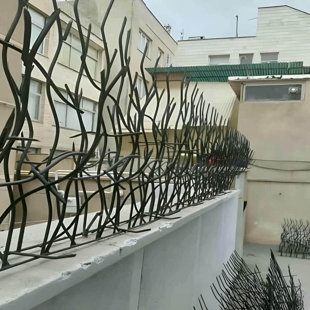 حفاظ شاخ گوزنی خار دار با میلگرد مقاوم