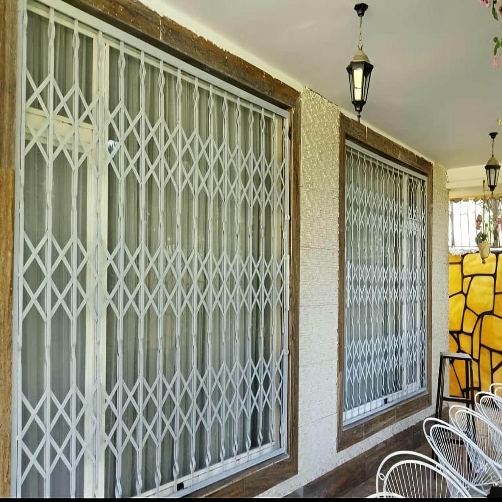 پروژه اجرای درب آکاردئونی طرح دار لوزی چهارگل