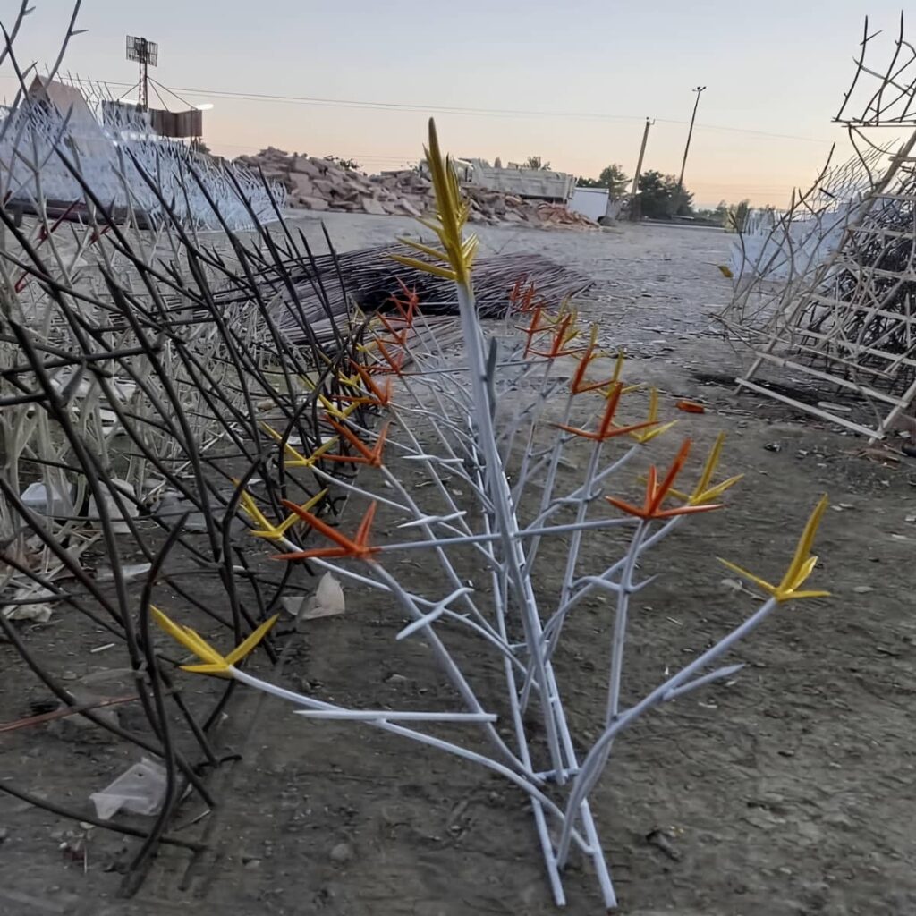 ساخت حفاظ میلگرد آجدار متراکم برای بخش کم‌دید