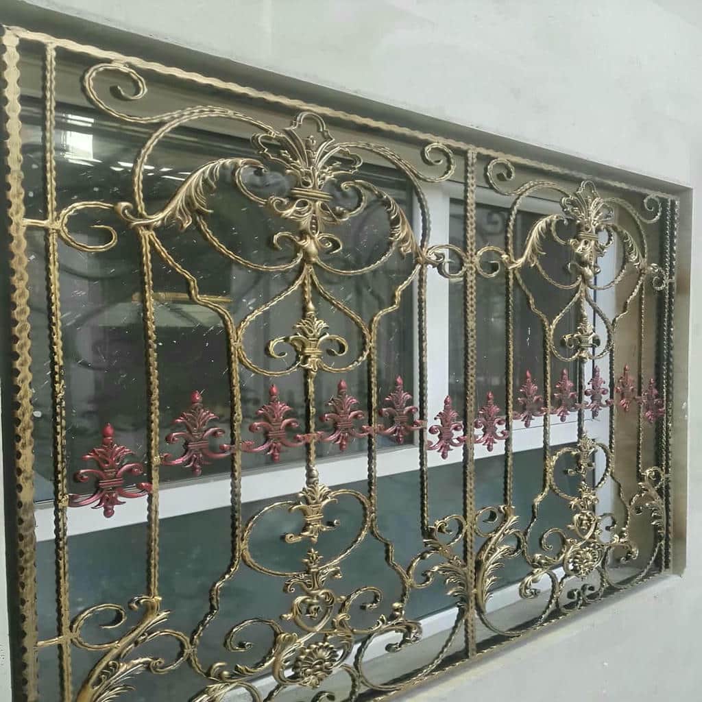 6 نمونه حفاظ پنجره ضد سرقت میله عمودی
