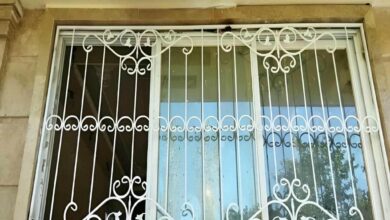 6 طرح نرده پنجره فلزی شاسی دار