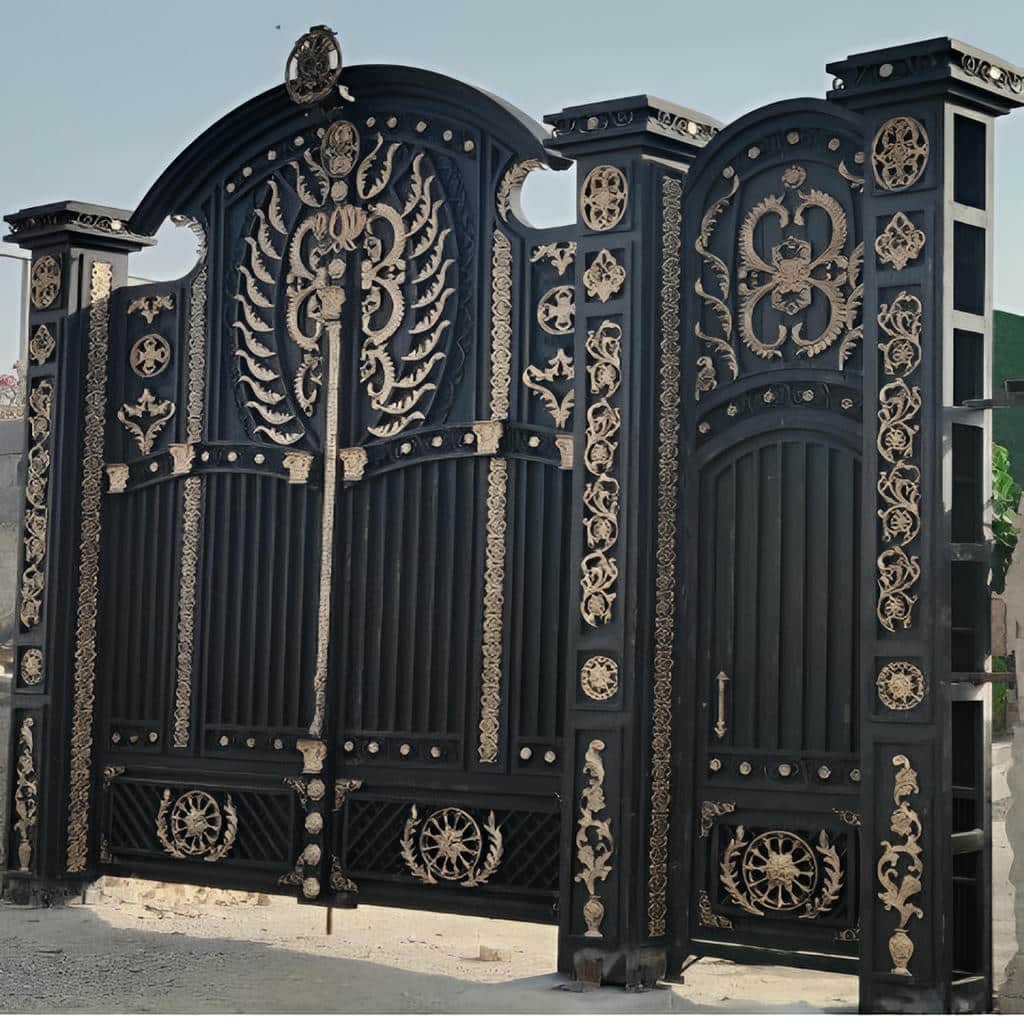 طرح درب ویلایی برش لیزری مربع در مقایسه با لوزی