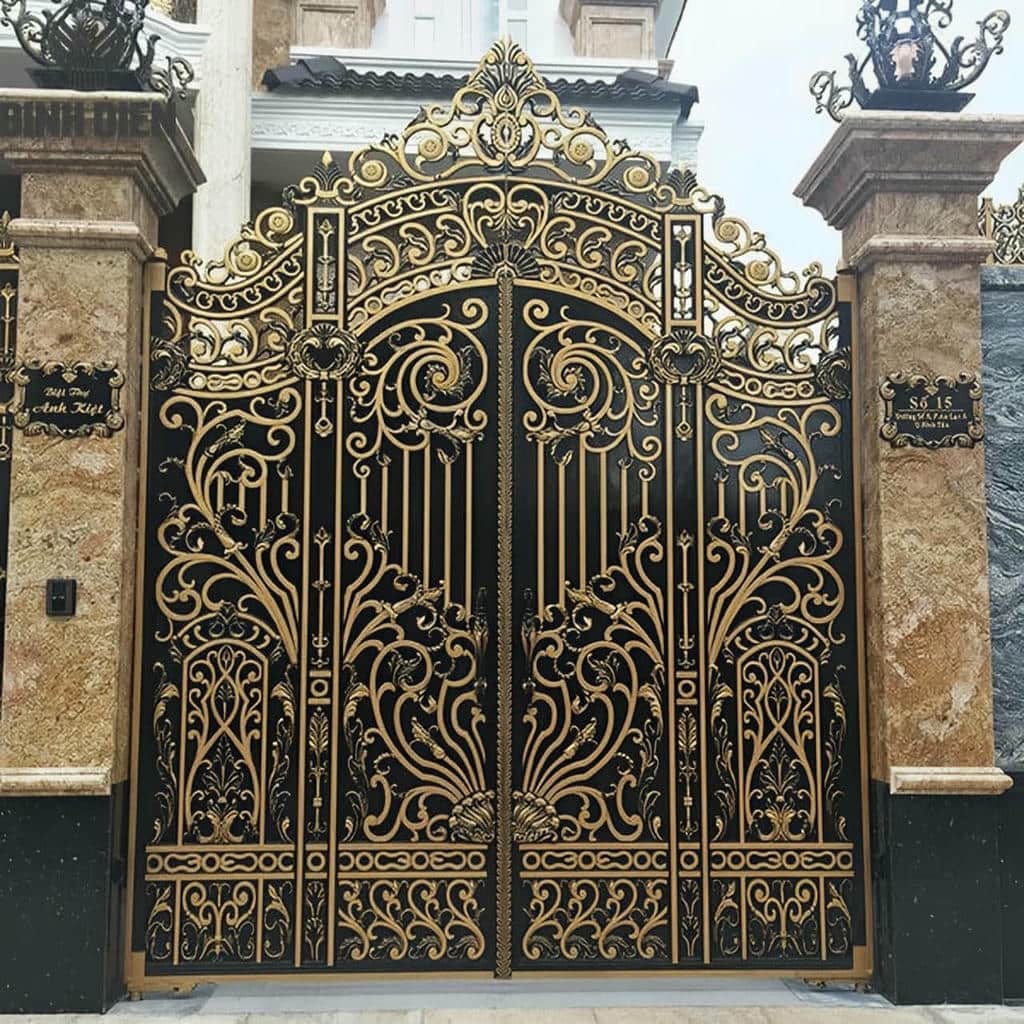 ساخت درب آهنی دو لنگه با ورق فولادی و پروفیل