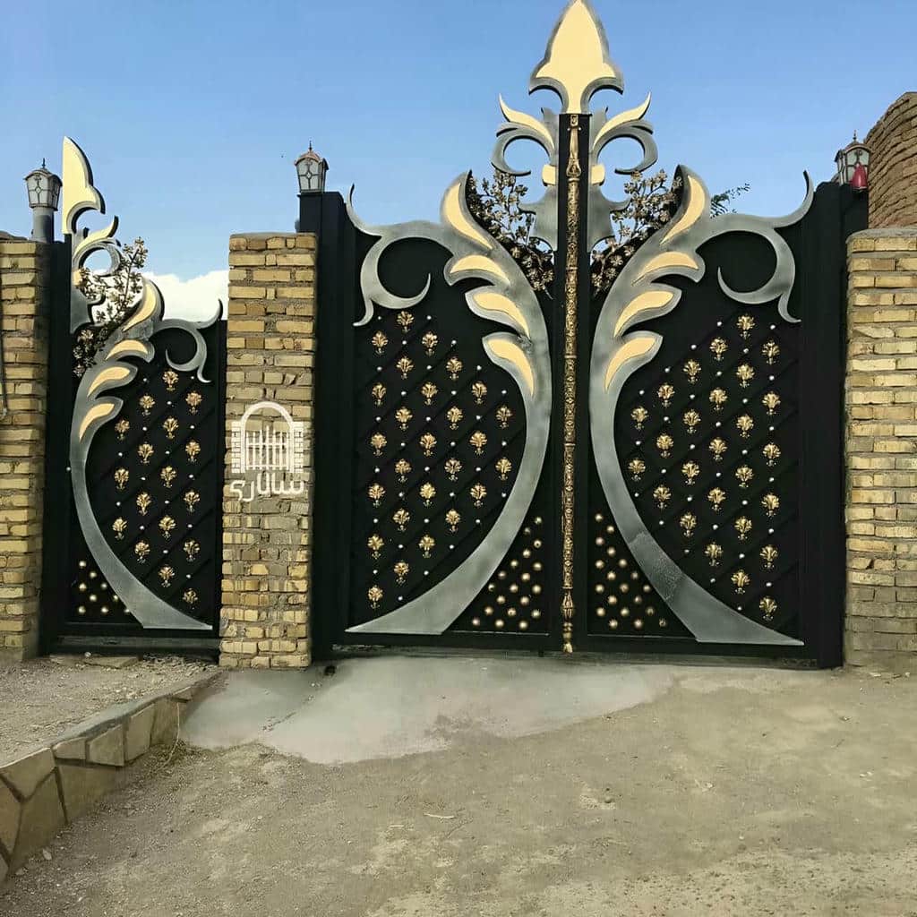 فروش درب آهنی دو لنگه با لنگه اصلی و کمکی