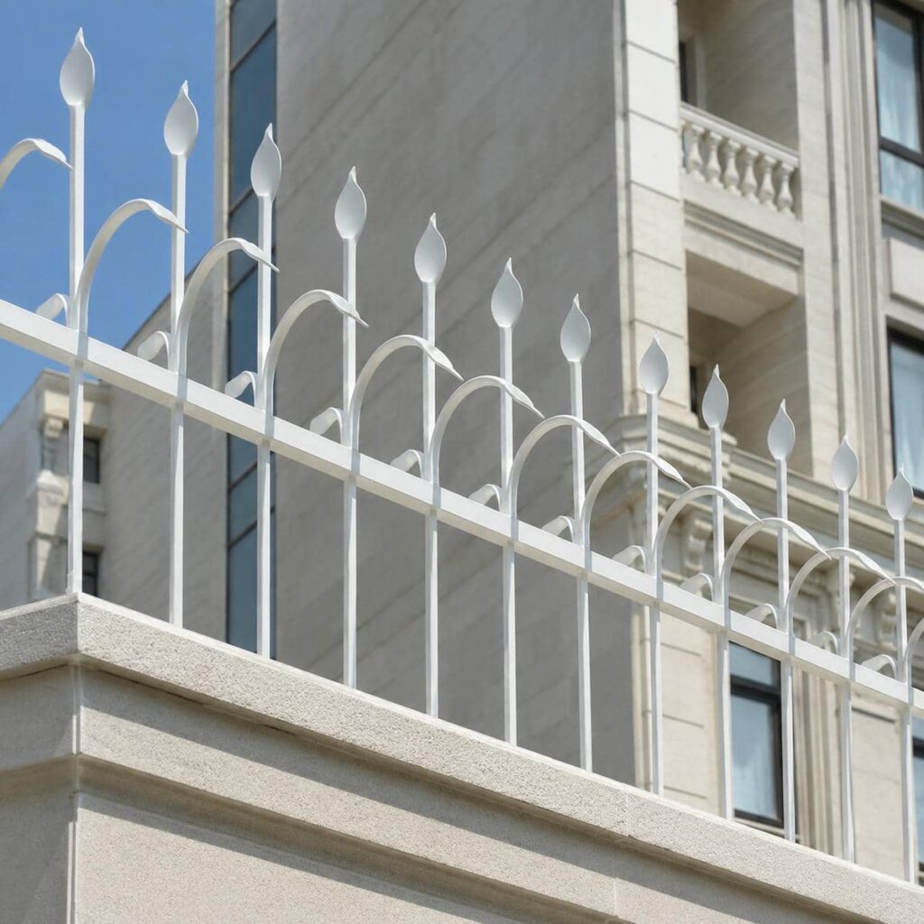 نصب حفاظ خطی دوبل روی دیوار کوتاه