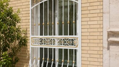 6 مدل حفاظ پنجره قوسی کتیبه دار