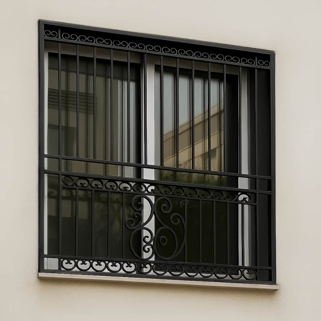 حفاظ آهنی پنجره مرطوب