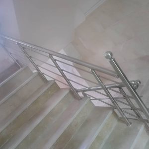 نرده استیل راه پله براق