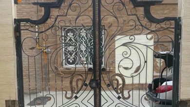 جک درب حیاط با طراحی سفارشی
