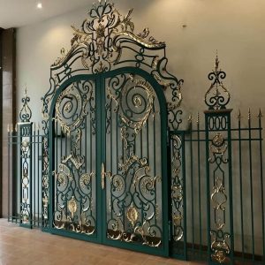 درب ویلایی پارکینگ فرفورژه کلاسیک