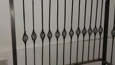 نرده پله کلاسیک فرفورژه