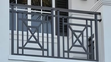 نرده دوبلکس سفارشی با متریال لوکس