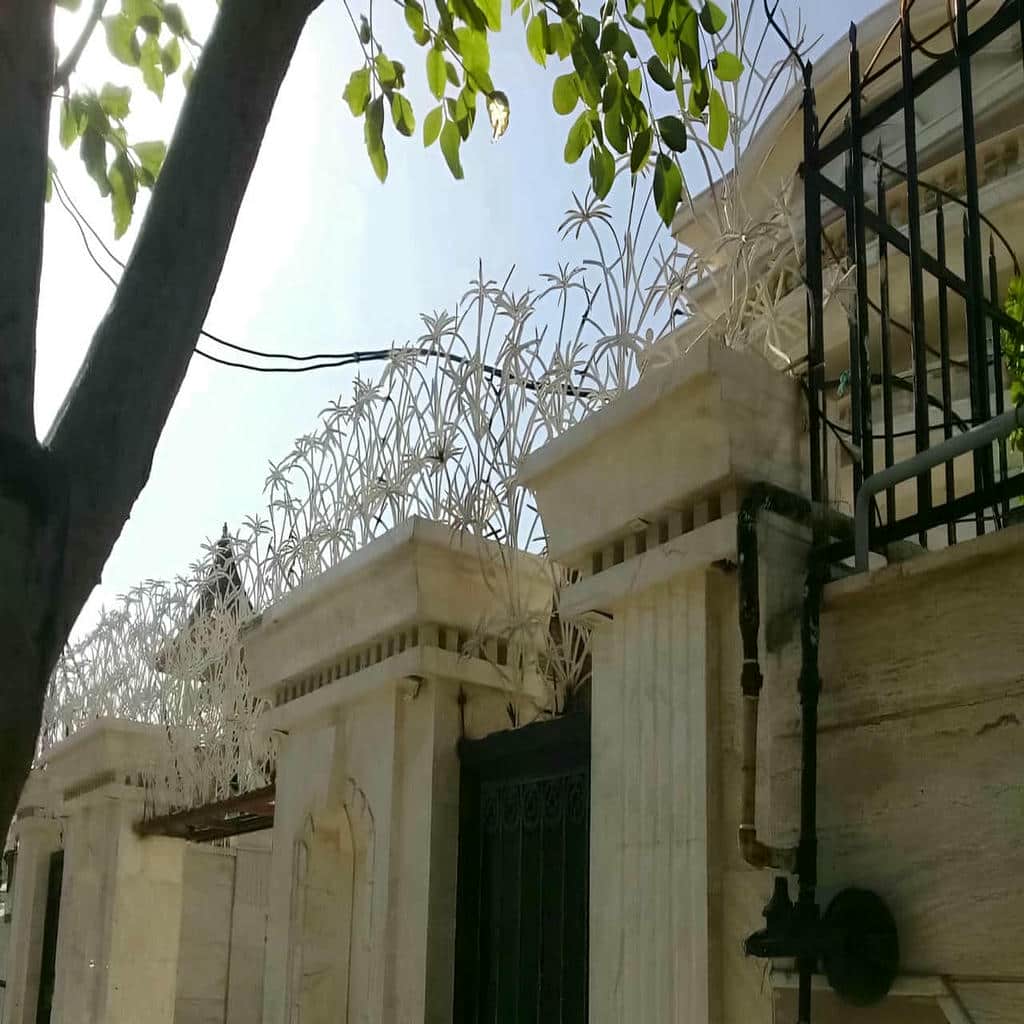 حفاظ نخل مرداب فلزی دیوار