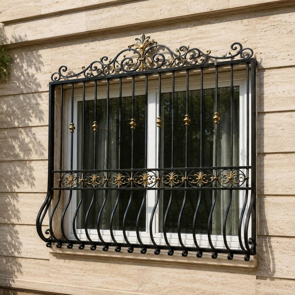 نرده پنجره طراحی مینیمال