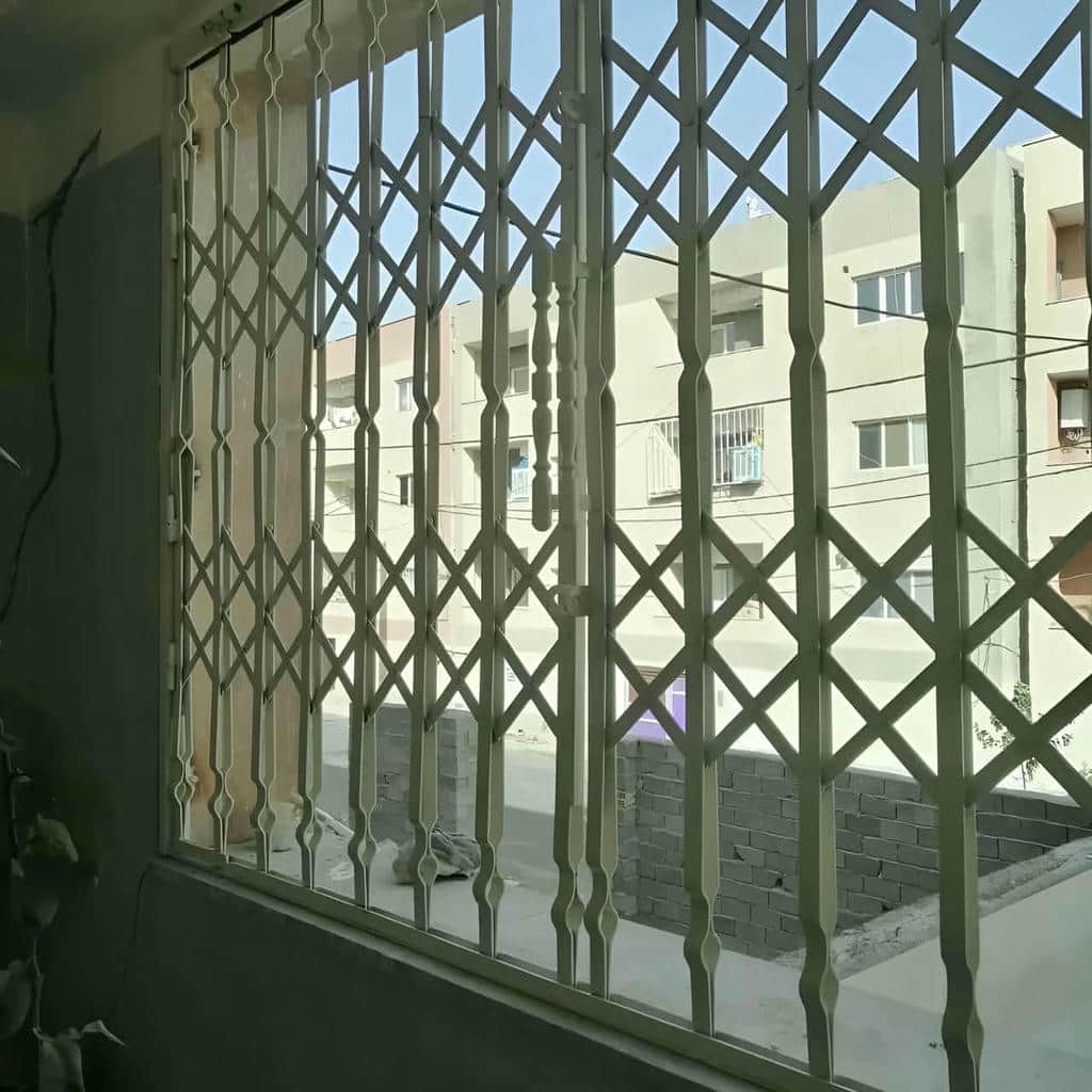 حفاظ درب آکاردئونی کرم متناسب با چارچوب باریک