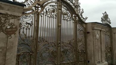 درب حیاط مشکی مات در استان چهارمحال و بختیاری